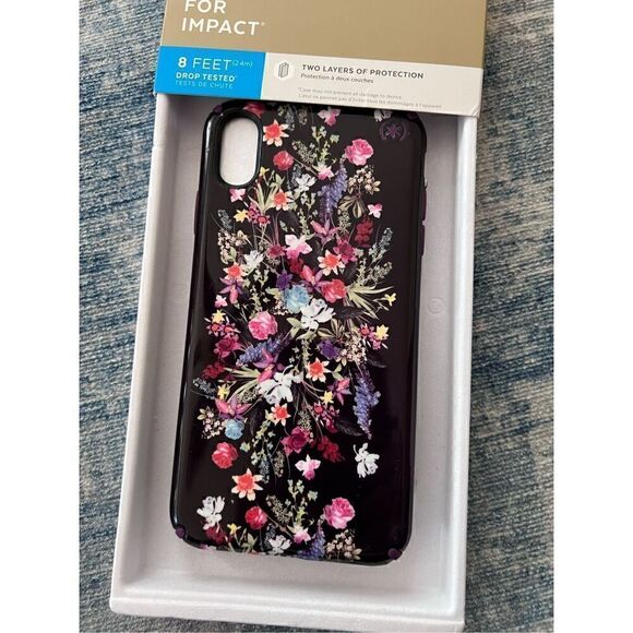 Speck Floral Black Phone Case iPhone XS Max - Picture 7 of 7